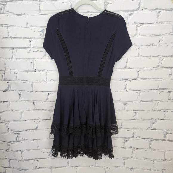 Maje Raglia Dress in Marine - Picture 3 of 10